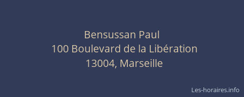 Bensussan Paul