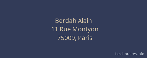 Berdah Alain