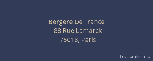 Bergere De France