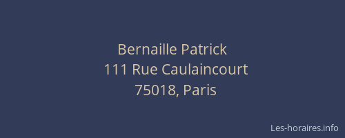 Bernaille Patrick