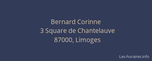 Bernard Corinne