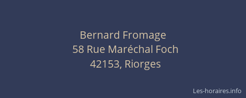 Bernard Fromage