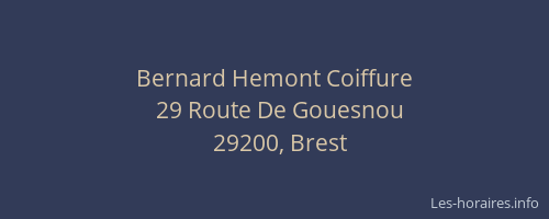 Bernard Hemont Coiffure