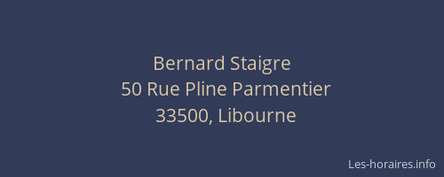 Bernard Staigre