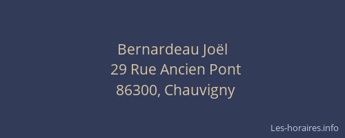 Bernardeau Joël