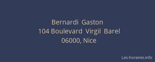 Bernardi  Gaston