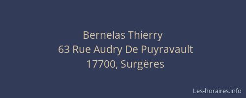 Bernelas Thierry