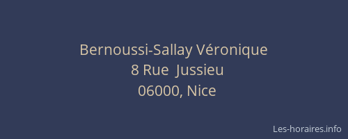 Bernoussi-Sallay Véronique