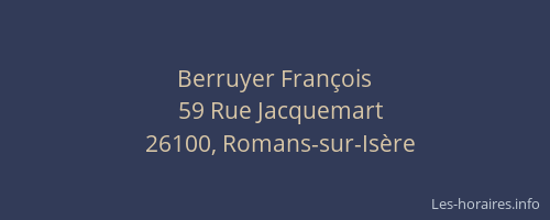 Berruyer François