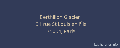 Berthillon Glacier