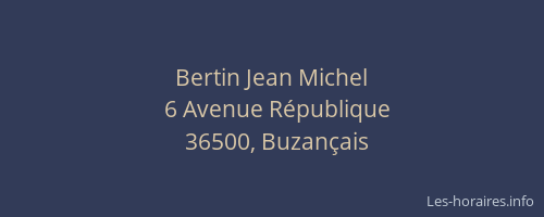 Bertin Jean Michel