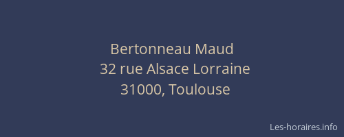 Bertonneau Maud