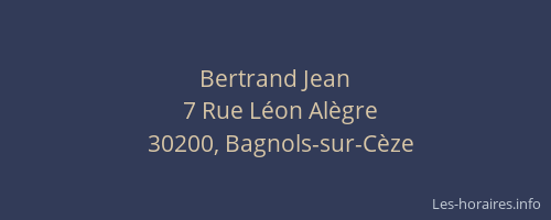 Bertrand Jean