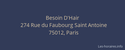 Besoin D'Hair