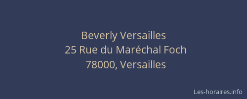 Beverly Versailles