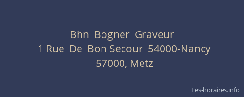 Bhn  Bogner  Graveur