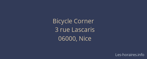 Bicycle Corner