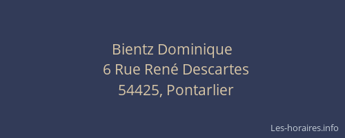 Bientz Dominique