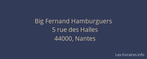 Big Fernand Hamburguers