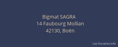 Bigmat SAGRA