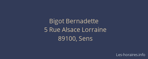 Bigot Bernadette
