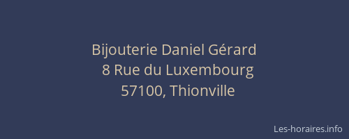 Bijouterie Daniel Gérard