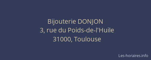 Bijouterie DONJON