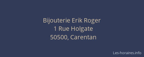 Bijouterie Erik Roger