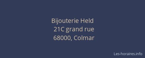 Bijouterie Held