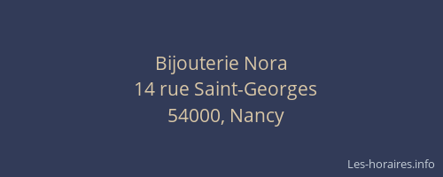 Bijouterie Nora