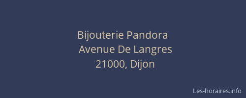 Bijouterie Pandora