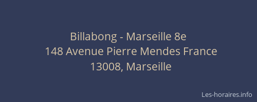 Billabong - Marseille 8e