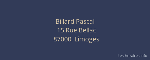 Billard Pascal