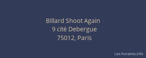 Billard Shoot Again