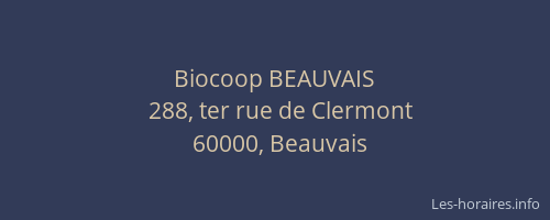 Biocoop BEAUVAIS