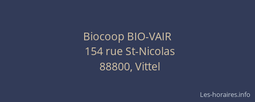 Biocoop BIO-VAIR