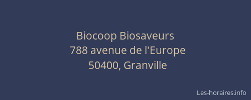 Biocoop Biosaveurs