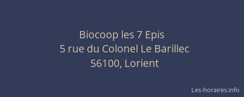 Biocoop les 7 Epis