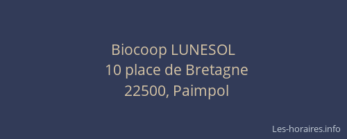Biocoop LUNESOL
