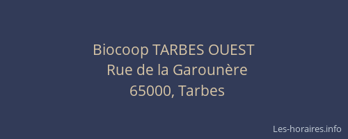 Biocoop TARBES OUEST