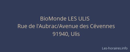 BioMonde LES ULIS