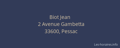 Biot Jean