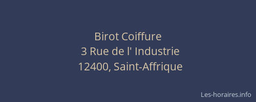 Birot Coiffure