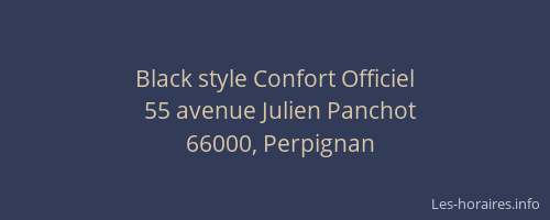 Black style Confort Officiel