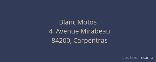 Blanc Motos