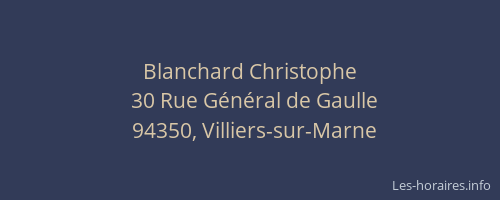 Blanchard Christophe