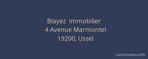 Blayez  Immobilier