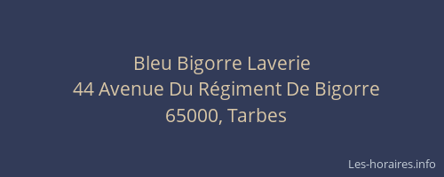 Bleu Bigorre Laverie