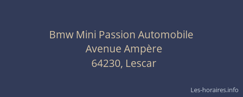 Bmw Mini Passion Automobile