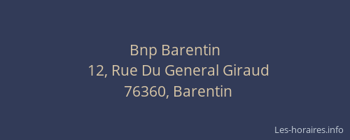 Bnp Barentin